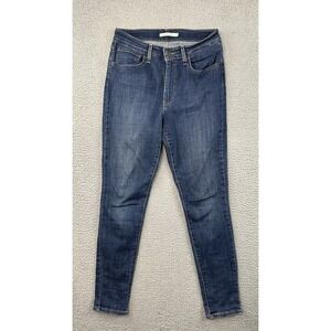 Levis 721 Jeans Womens 30 Blue High Rise Skinny Stretch Jeans 29x28